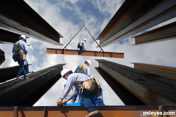 Creation of High Above The City: Step 6